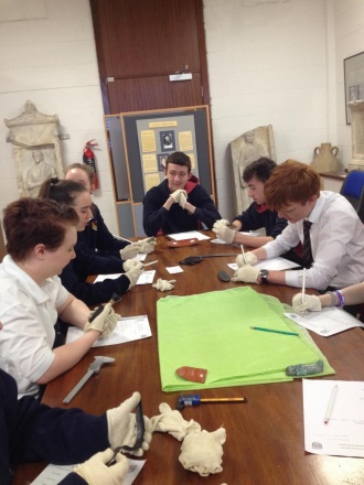 TY students in the UCD Classics Museum Photo: Ms. Donohoe
