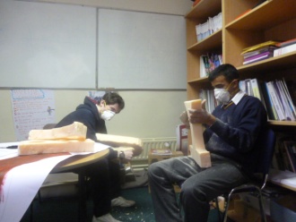 TY students working on Spartan projects. Photo: Ms. Donohoe
