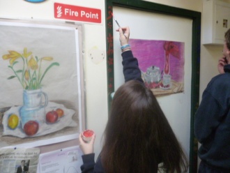TY students working on Spartan projects. Photo: Ms. Donohoe
