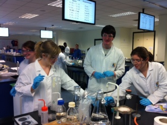6th Year Biology Practicals, Maynooth Photo: Ms. O'Sullivan
