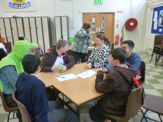 LCVP Table Quiz 2013 and DSCPA Dress-up Day. Photo: Ms. O'Kelly 
