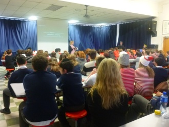 World Book Day 2017: author Alan Glynn visits the school Photo: Ms. O'Kelly

