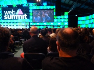 Web Summit for Schools 2015 - spot Stratford on screen! Photo: Ms. O'Kelly
