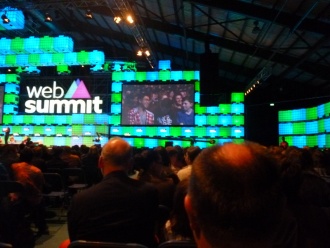 Web Summit for Schools 2015 - spot Stratford on screen! Photo: Ms. O'Kelly
