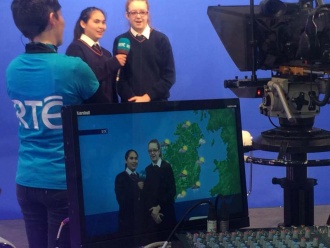 Stratford College students at the BT Young Scientist Exhibition, 2014 Photo: Ms. O'Sullivan
