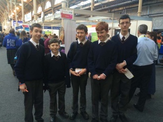 Stratford College students at the BT Young Scientist Exhibition, 2014 Photo: Ms. O'Kelly
