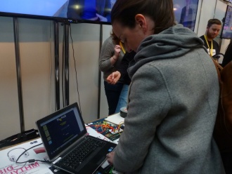 Stratford College students at the BT Young Scientist Exhibition, 2014 Photo: Ms. O'Kelly
