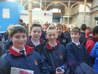 Stratford College students at the BT Young Scientist Exhibition, 2014 Photo: Ms. O'Kelly
