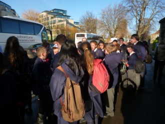 Stratford College students at the BT Young Scientist Exhibition, 2014 Photo: Ms. O'Kelly
