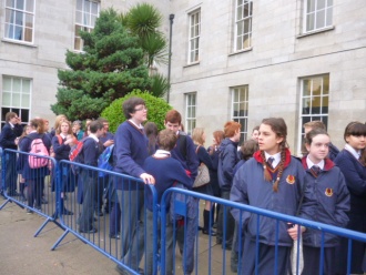 Students at the BT Young Scientist Exhibition 2014 Photo: Ms. O'Kelly
