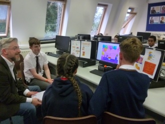 Scifest@Stratford: TY Scratch Programming projects Photo: Ms. O'Kelly
