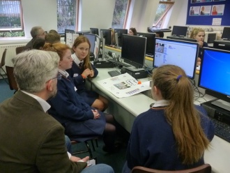 Scifest@Stratford: TY Scratch Programming projects Photo: Ms. O'Kelly
