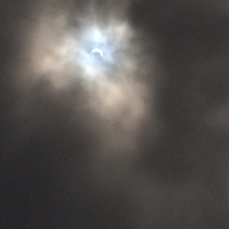 The Solar Eclipse from Stratford College Photo: Ms. McCarthy
