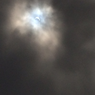 The Solar Eclipse from Stratford College Photo: Ms. McCarthy
