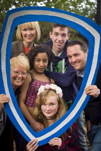 Stratford College awarded the ISPCC Anti-Bullying Shield Flag, September 2016. Photo: John Ohle 
