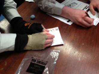 TY students at the Crime Scene Photo: Ms. McCarthy
