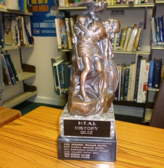 Senior History Quiz Trophy Photo: Ms. O'Kelly
