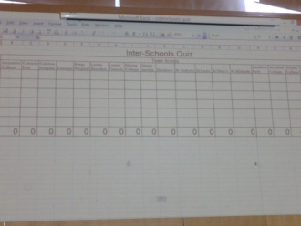 Inter-Schools Library Quiz 2013 Photo: Ms. O'Kelly
