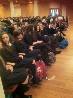 Students at Prof. John Barrow lecture, Maths Week 2012 Ms. Conlon
