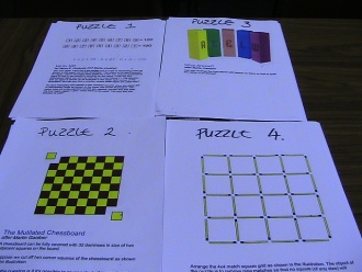 Some of the puzzles for the Maths Week 2012 competition Ms. McCarthy
