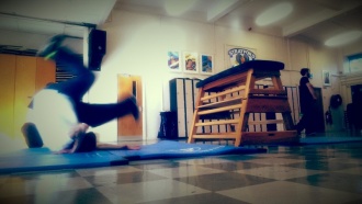 TYs try out Parkour Photo: Ms. Finnegan

