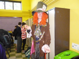Dressed as a favourite book character for Purim, 2013. Photo: Ms. O'Kelly 
