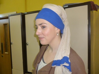 Dressed as a favourite book character for Purim, 2013. Photo: Ms. O'Kelly 
