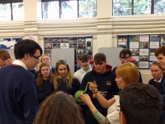Science Week 2016 - Reptiles in the Hall! Photo: Mr. Fennell 
