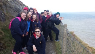 TYs walk from Bray to Greystones Photo: Ms. Finnegan
