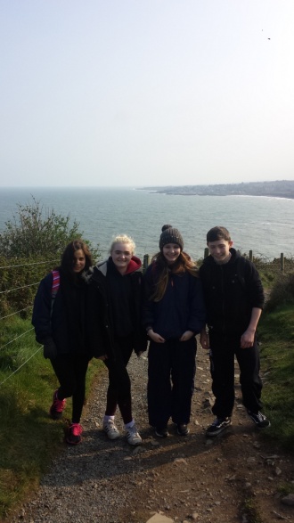 TYs walk from Bray to Greystones Photo: Ms. Finnegan

