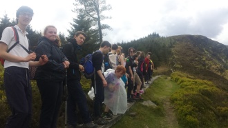 Two-day hike for An Gaisce Award, May 2017 Photo: Ms. Finnegan
