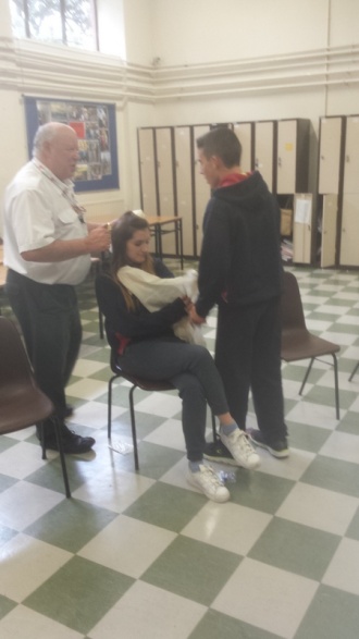 TY students learn about First Aid Photo: Ms. Finnegan
