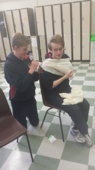 TY students learn about First Aid Photo: Ms. Finnegan
