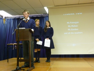 TY Graduation and Sports Assembly, May 2013. Photo: Ms. O'Kelly 
