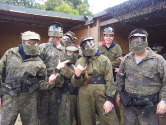 TY students go paintballing Photo: Ms. Finnegan
