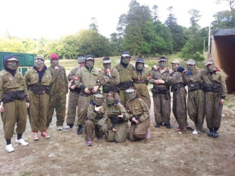 TY students go paintballing Photo: Ms. Finnegan
