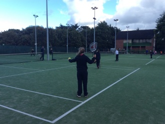 After-school tennis for Stratford students in Rathgar Tennis club. Photo: Ms. Brouder

