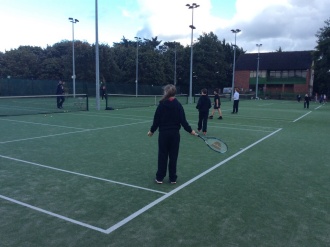 After-school tennis for Stratford students in Rathgar Tennis club. Photo: Ms. Brouder
