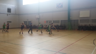 U16 and U19 Girls basketball versus St. Michael's Holy Faith, Finglas Photo: Ms. Finnegan
