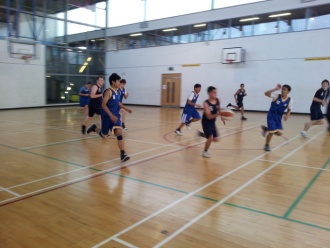 U19 Boys Basketball team vs. Synge Street Ms. Finnegan
