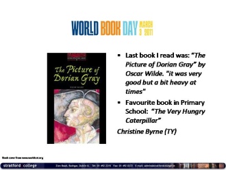 Christine Byrne (TY) reads! 
