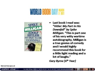 Gary Byrne (6th Year) reads! 
