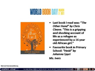 Ms. Ivers reads! 
