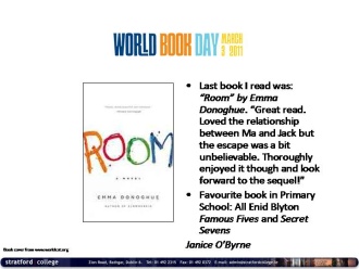 Janice O’Byrne reads! 
