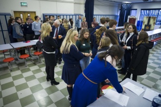 Visit of Young Israeli Ambassadors to Stratford College, December 2016. Photo: John Ohle 

