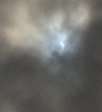 The Solar Eclipse from Stratford College Photo: Ms. McCarthy
