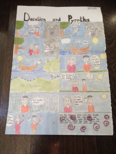 1st Year Classics students asked to illustrate a myth