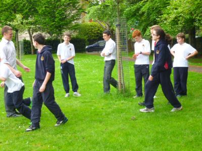 5th Year Mentors bring 1st Year students on sports outing to Fairfield Park