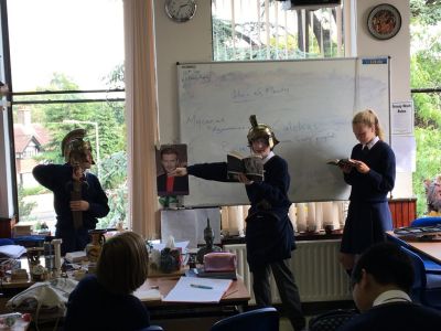 2nd Year Classics students reenact glimpses of Homer’s Illiad, Book I