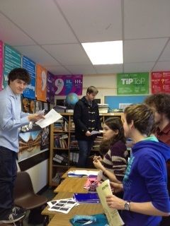 ‘Marketplace’ technique used to revise Macbeth by 6th Year English students